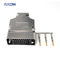 1 - 34 conector do router de Pin Male Crimping V.35 com protetor Shell tampa plástica de 180 graus