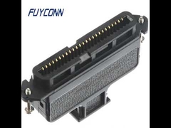 Conectores de encaixe plásticos de 180 graus Amp Telco CHAMP, conector centronic fêmea de 50pos IDC