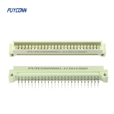 2 enfileira 50 o passo de Pin Male Connector 2.54mm, conector do PWB DIN41612