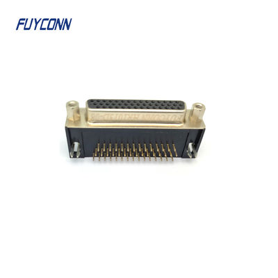 Conector D-SUB PCB de alta densidade com ângulo direito 15 / 26 / 44 / 62 Pin Conector DB feminino
