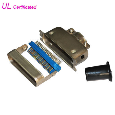 Centronic 14 24 36 50 tipos duros conector da tomada de Pin Plug Solder 180°Cable com capa de Matel
