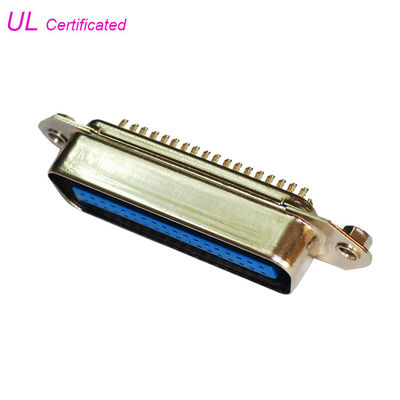 36 Pin Solder que o conector de Centronic da tomada masculina com encanta os parafusos principais certificaram o UL
