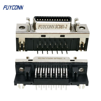 Conector do PWB SCSI tipo R/A placa da NC de 90 graus do PWB de Pin Servo Connector For da fêmea 26