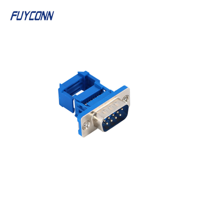 Conector de fita de friso do cabo IDC, conector da fita D-SUB do homem 9pin