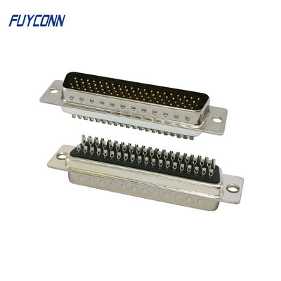 Conector D-SUB de 78 pinos Cabos de copos de solda Tipo macho Conector D-SUB de alta densidade