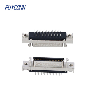 Mini D Ribbon MDR PCB Direito Fêmea SCSI Conector 36pin Com Cobre de liga de zinco