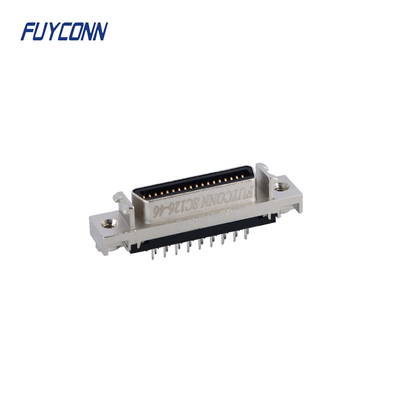 Mini D Ribbon MDR PCB Direito Fêmea SCSI Conector 36pin Com Cobre de liga de zinco