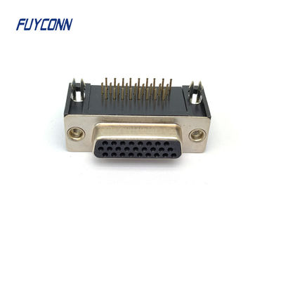 Conector D-SUB de alta densidade de PCB Feminino, 15pin 26pin 44pin 62pin Conector DSUB