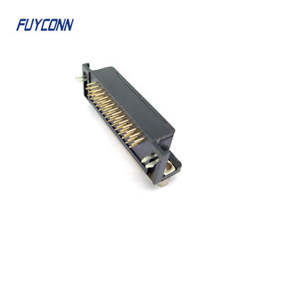 Conector D-SUB PCB de alta densidade com ângulo direito 15 / 26 / 44 / 62 Pin Conector DB feminino