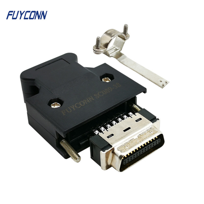 Conector MDR de 26 pines Fêmea / Homem Conector SCSI de placas de ouro de latão de 1,27 mm