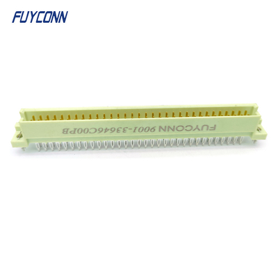 DIN41612 2 linhas conector 64pin 2 * 32P macho conector de pin press W / arpão