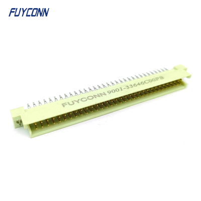 DIN41612 2 linhas conector 64pin 2 * 32P macho conector de pin press W / arpão