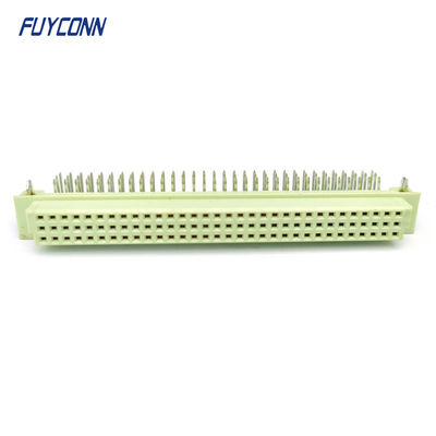 Conector angular DIN 41612 3 linhas 96Pin PCB Feminino 396 DIN41612 Conector