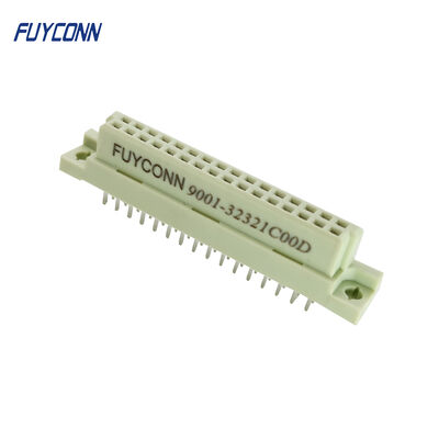 Substituir Harting P/N 09 22 232 6824 DIN 41612 2B032FS-2, DIN Tipo de sinal 2B Soldagem feminina Direita de 32 polos