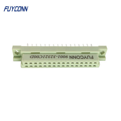 Substituir Harting P/N 09 22 232 6824 DIN 41612 2B032FS-2, DIN Tipo de sinal 2B Soldagem feminina Direita de 32 polos