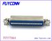 Conector de 50 Pin Ribbon Centronic Solder Female 25 pares com placa de metal