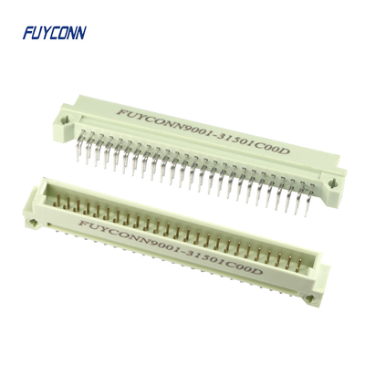 Conector do RUÍDO 41612 do PWB do ângulo direito, conector de Eurocard do homem de 3 fileiras