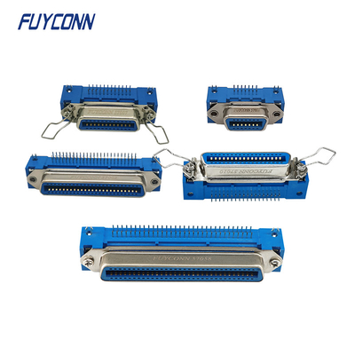 Conector Centronics fêmea 14pin 24pin 36pin 50pin 64pin do ângulo direito do PWB