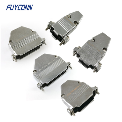 Metal superior Backshell da entrada do conector SECUNDÁRIO reto da poeira 9pin 15pin 25pin 37pin 50pin D