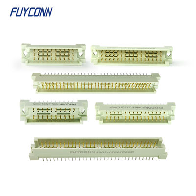 PWB vertical masculino Eurocard do conector do RUÍDO 41612 das fileiras de 30pin 48pin 96pin 3