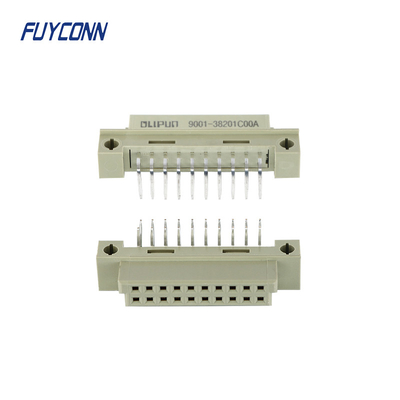 PWB fêmea do ângulo direito do conector 2x10P 20pin de 220S DIN41612