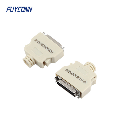 Conector de fita SCSI do servo masculino mini D da solda 36 Pin Brass Gold Plated
