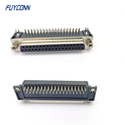 37 conector do DB do PWB do ângulo direito do conector de Pin Female D-SUB (9.4mm)