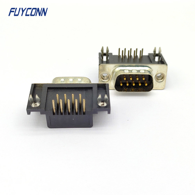 9 conector D-secundário do DB da maneira dos conectores 9 de Pin Right Angle Male (8.08mm)