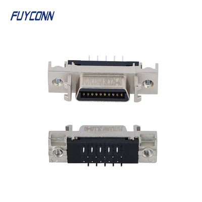 conector fêmea de 20pin SCSI, conector reto do PWB SCSI do passo de 1.27mm