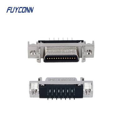 Conector de SCSI 26pin, conector servo fêmea de MDR com Shell liga de zinco