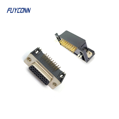 Conector do alto densidade D-SUB do PWB, conector de 15pin 26pin 44pin 62Pin DSUB