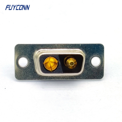Conector fêmea de 2V2 D-SUB, conector de poder superior 2pin