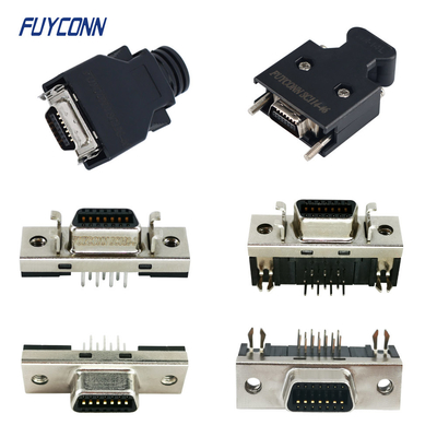 14pin SCSI 1.27mm Conector PCB / Solder Cup / IDC Crimping Feminino / Masculino