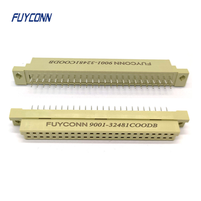 9001 DIN 41612 Conector PCB Vertical 2 Rows 2*22P 48P 248 Conector 41612 Feminino