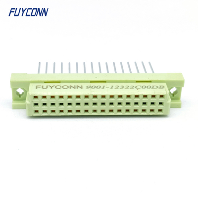 17mm 32Pin DIN41612 conector 3 linhas PCB reta Fêmea 332 DIN 41612 conector