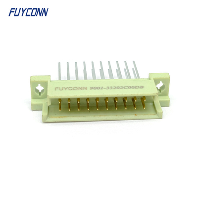 13 mm macho DIN41612 conector 2 linhas 20Pin terminais verticais Eurocard conector