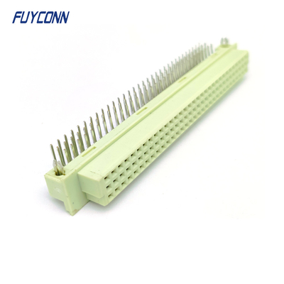 Conector angular DIN 41612 3 linhas 96Pin PCB Feminino 396 DIN41612 Conector