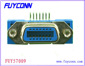 Conector fêmea de ângulo direito do PWB da fita de Centronic 50pin com UL de Jack Screws Certified