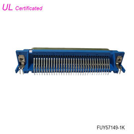 64 conector fêmea do PWB de Pin Centronics Connector Right Angle 32pairs com fechamento da placa