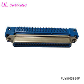 Conector do ângulo direito do PWB de Pin Centronics Connector da fêmea 64 com fechamento da placa