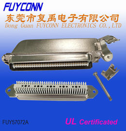 Conectores de TYCO 64 Pin Male Centronic Champ IDC com o UL habilitado da tampa do metal de 45 graus