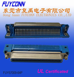 Ângulo direito 64 Pin Centronics Female Connector 32pairs do PWB