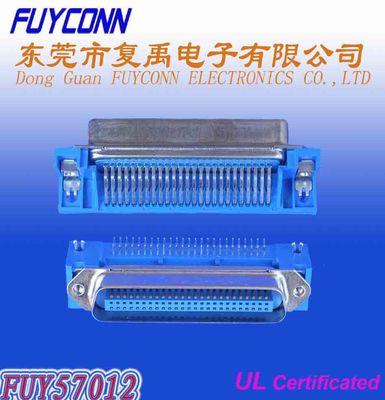 Centronic 14 24 conectores do PWB de 36 50 Pin Male Right Angle com fechamento da placa