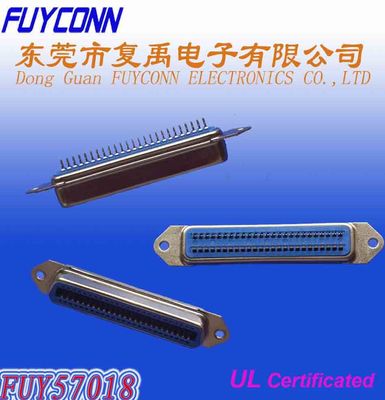 O conector fêmea reto do PWB de 50 Pin Centronic certificou o passo do UL 2.16mm