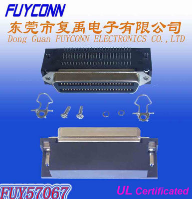 PWB Centronics do conector 957 100 Pin Right Angle que monta o passo fêmea do conector 2.16mm do receptáculo