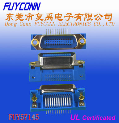 UL habilitado do conector do PWB de Centronic 24 Pin Male Right Angel