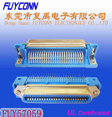 UL certificado do conector fêmea de ângulo direito do PWB de 50 Pin Centronic