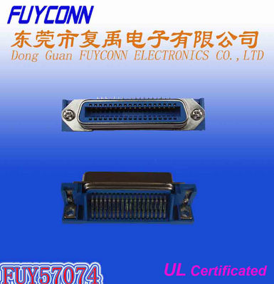 Centronic 14 24 36 conector fêmea R/A do PWB do campeão de 50 Pin com o UL certificado suporte