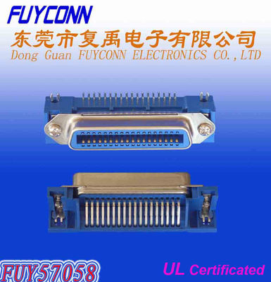 14 UL certificado fêmea do conector de fita do ângulo direito do PWB do Pin DDK Centronic