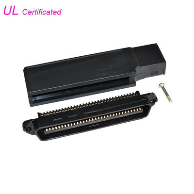 Conector masculino plástico preto dos pares IDC da tampa 32/conector de Pin masculino
